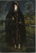 Ignacio Zuloaga y Zabaleta Portrait of Anita Ramxrez in Black china oil painting reproduction